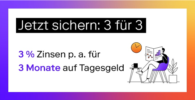 3,00 % p.a. Festgeld Zinsen und 2,75 % p.a. Tagesgeld bei der FNZ Bank bis 31.12.2024